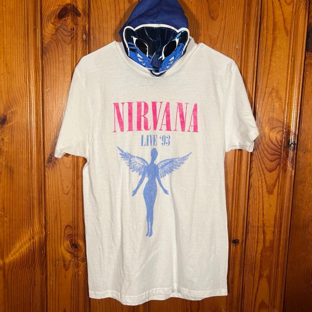Nirvana L Grunge Band Tee White Regular